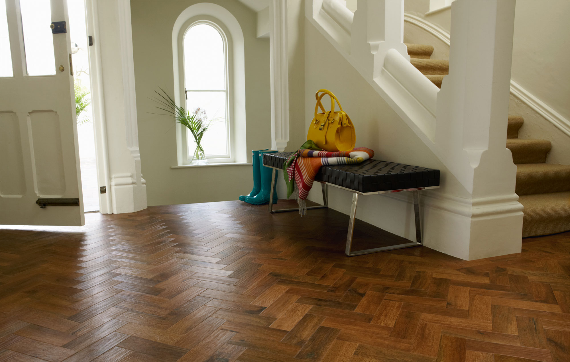 entrance for house with wood floor